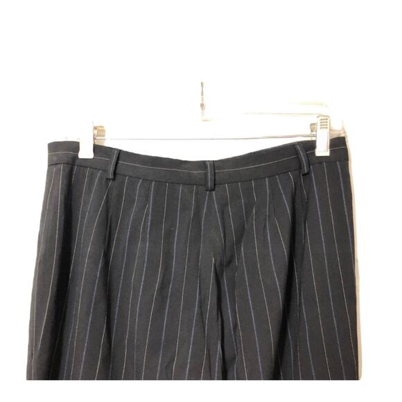Amanda Smith Black White Vintage Pinstripe Blazer Pants Suit Work Attire Size 8 - Picture 6 of 7
